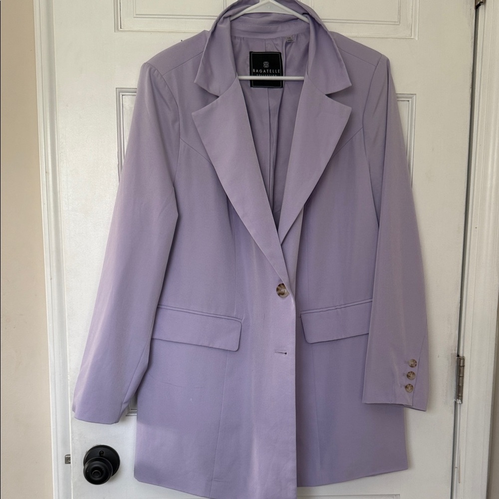 NWOT Bagatelle Longline Lavender Blazer